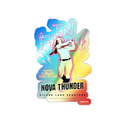 Nova Thunder's Custom Holographic Die-cut Stickers