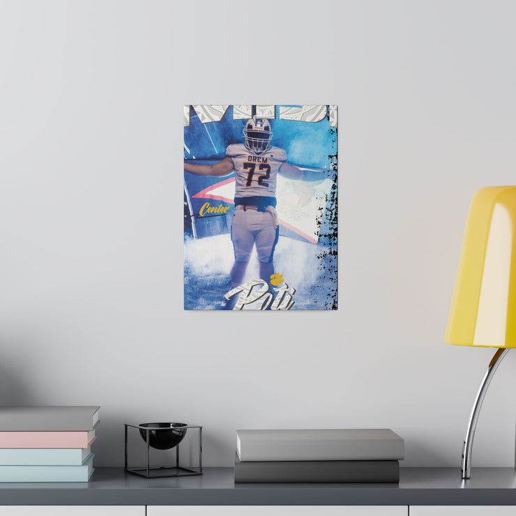 Misi Poti 2024: Orem High Football Star - Matte Canvas Tribute